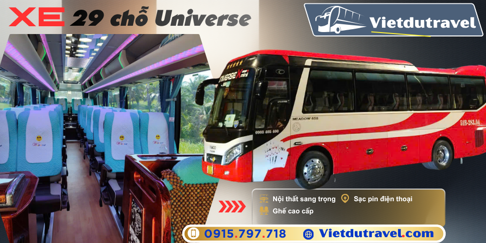 Cho thuê xe 29 chỗ Universe tại TP.HCM