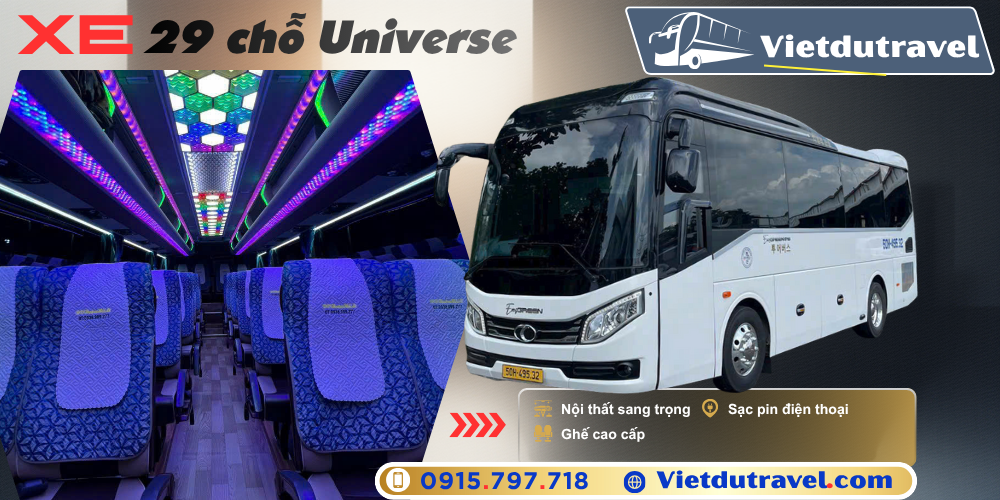 Cho thuê xe 29 chỗ Universe tại TP.HCM