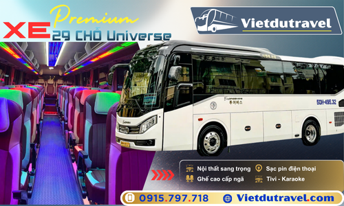 Cho thuê xe 29 chỗ Universe
