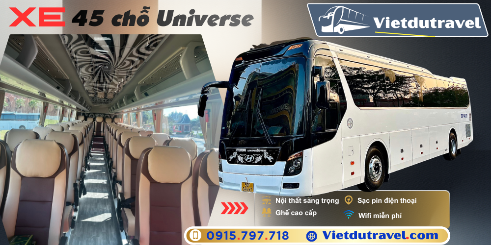 Cho thuê xe 45 chỗ Universe Cho thuê xe 45 chỗ Universe cao cấp