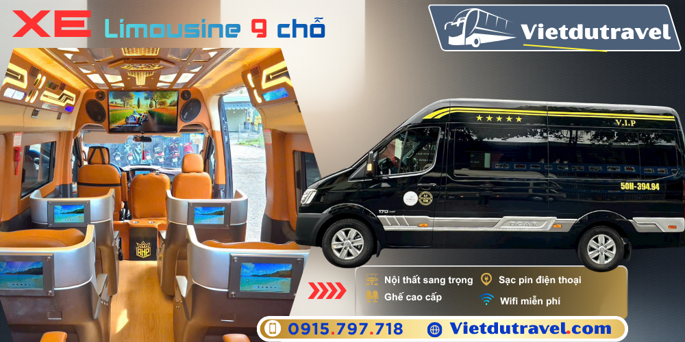 Cho thuê xe 9 chỗ Limousine Vip