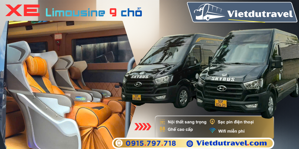 Cho thuê xe 9 chỗ Limousine Vip