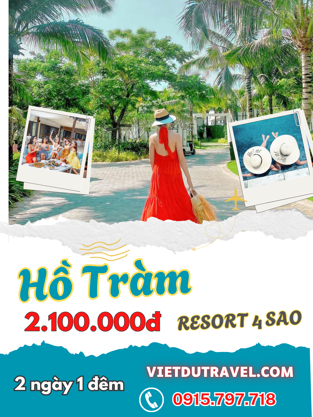 Tour Hồ Tràm 2 ngày 1 đêm