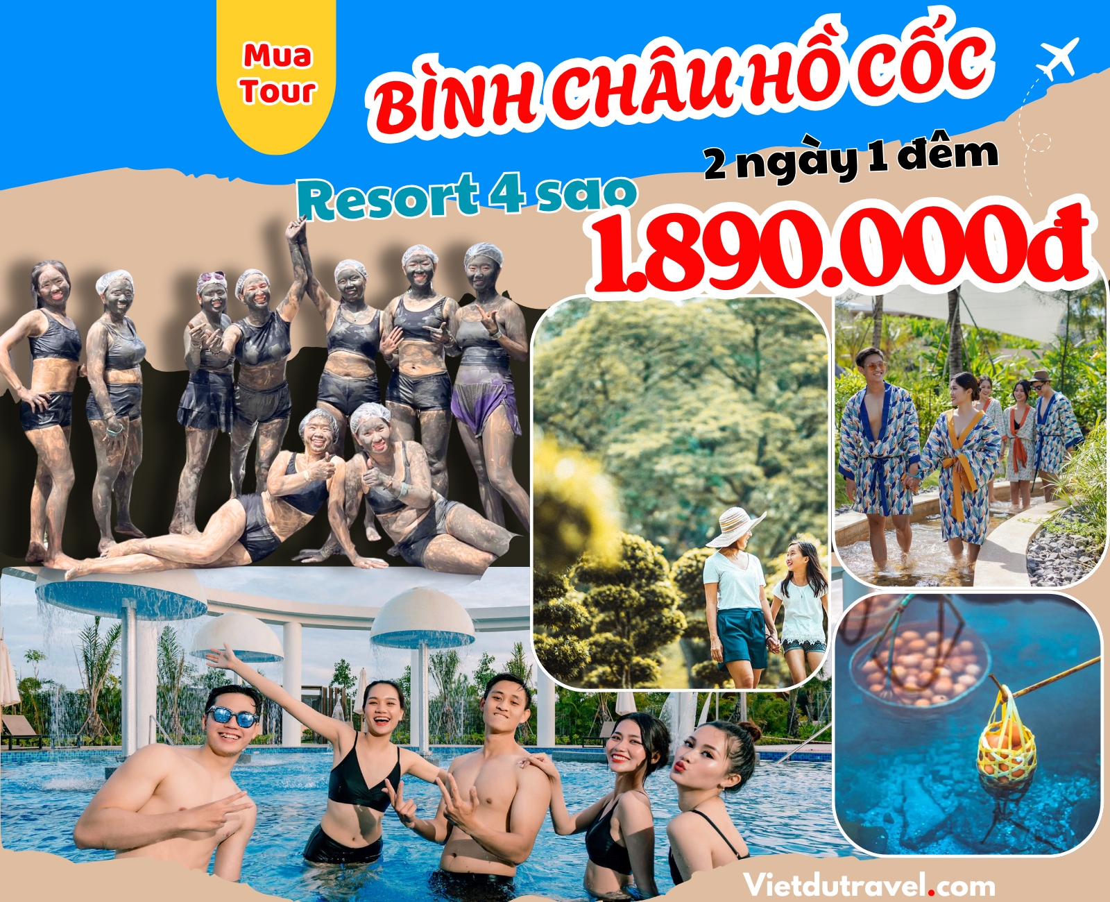 Tour Bình Châu Hồ Cốc 2 ngày 1 đêm khuyến mãi