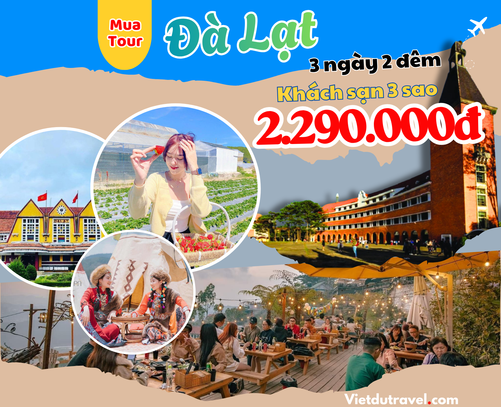 Tour Đà Lạt 3 ngày 2 đêm khuyến mãi